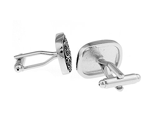 Badmen Unique Men's Vintage Pattern Celtic Cross Shirts Cufflinks (SilverVPCC)