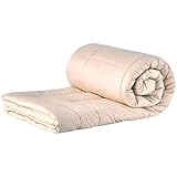 Sleep & Beyond 66 by 86-Inch Organic Merino Wool Comforter, Twin, Ivory