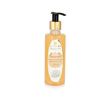 Just Herbs Kumuda Sacred Lotus Rejuvenating Body Wash for All Skin types, Chemical Free|Shower Gel - 200 ML