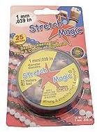 Stretch Magic Black 1mm/ .039 in 25 Meters Bead and Jewelry Cord by Pepperell Crafts
