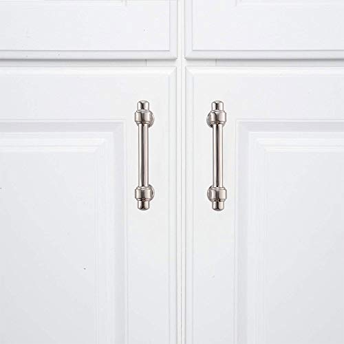 Stainless Steel Modern Brushed Nickel Pull Kitchen Cabinets Handles, 3.03 Inch(76mm) Hole Centers,25 Pack - Thumbnail 5