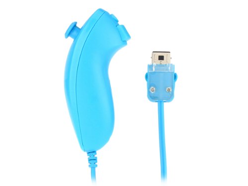 Blue Nunchuk / Nunchuck for Nintendo Wii Video Game Blue Nunchuk / Nunchuck for Nintendo Wii Video Game