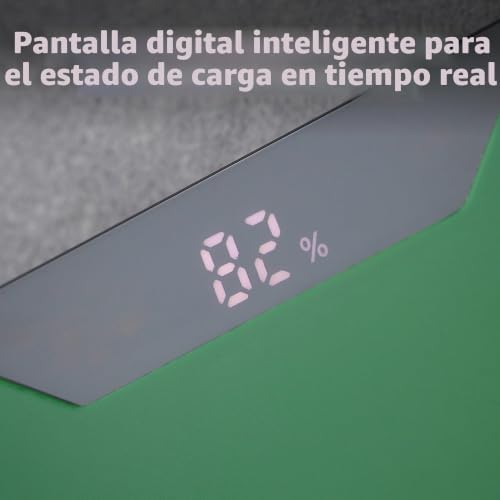 Powerbank F10000 - Bateria Externa com PD (20 W) e QC (18 W), Conector USB-C e USB-A, 10000 mAh, Cor Verde