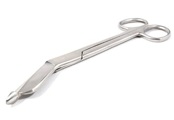 blueINOX Verbandschere abgewinkelt Lister 18,5 cm Edelstahl rostfrei