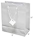 Novel Box White Gift Bags with Handles 10 Pack 8x4x10 Inches Large Paper Bulk Gift Bags for Business, Shopping, Birthday, Party Favor - Euro Tote Paper Bag for Groceries & Personal Use