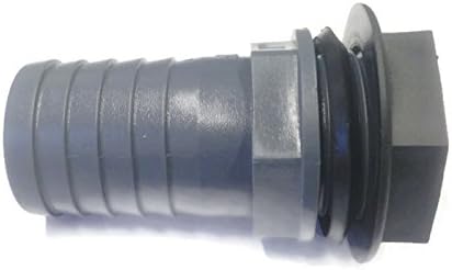 Water Butt Hose Connector 1/2" BSP x 20mm/3/4" Hose Barb With Rubber Washer And Nut