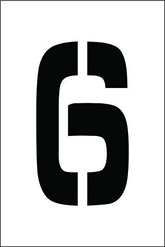 National Marker Corp. PMC4-6 Stencil, Number 6, 4 Inch