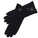 T-GOTING Women Warm Lined Driving Winter Gloves Black