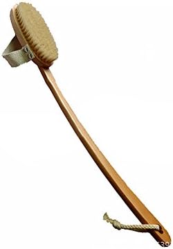 SEEKO Brush Natural Boar Bristle Detachable Long Handle Wooden Bath TFA666
