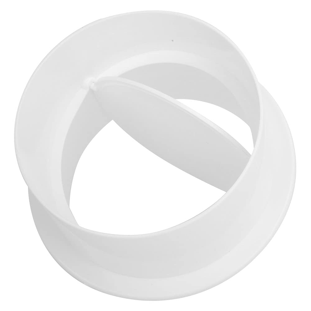 4In Back Draft Damper Abs, Duct Vent One Way 100Mm in-Line Extractor Fan Vent Back Draught Shutter Plastic Accessories for Extractor Fan Vent Back Draught Shutter