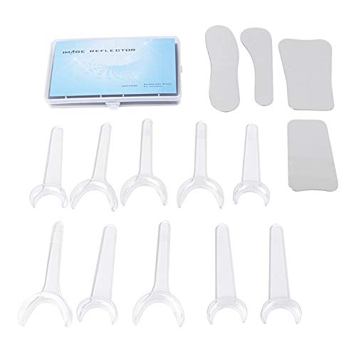 Christzo Dental Intraoral Clinic photography Mirror & 10Pcs T-shape Retractor Mouth Opener
