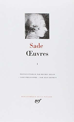 Oeuvres Completes: 1 (Bibliotheque de la Pleiade) (French Edition) (Bibliothèque de la Pléiade) by Marquis de Sade