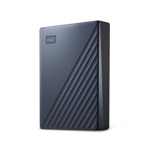WD 2TB My Passport Ultra, portable external storage, external hard drive, software with defense against ransomware, backup and password protection, Works with PC, Xbox S|X, PS5, PS4, Midnight Blue
