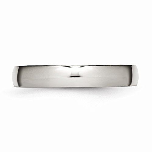 Chisel Titanium 4mm Polished Band - Size 7.5 - Thumbnail 2
