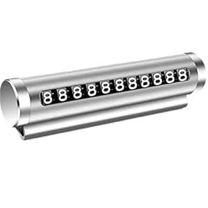 LARY Auto Mobiele Telefoon Nummerplaat Tijdelijke Auto Parking Card Rotatie Parking Nummerplaat Lichtgevend Tijdelijk…