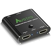 8K HDMI 2.1 Switch 2x1 8K 60Hz 4K 120Hz 48Gbps, HDMI Switch 2 in 1 Out, 2 Port HDMI Switcher Sele...