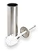 BINO Toilet Brush & Holder with Removable Drip Cup, Brushed Nickel