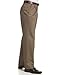 Haggar Men's Work To Weekend Khakis Hidden Expandable Waist No Iron Pleat Front Pant,Bark,38x30