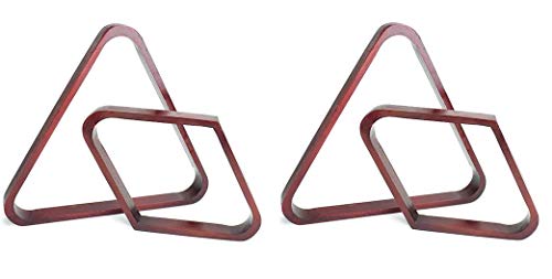 Felson Billiard Supplies Mahogany Stain Triangle and Diamond Billiard Ball Racks (Тwo Рack)