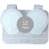 12-Pack, Deep Well Flip-top Clear Contact Lens Cases (12)