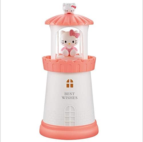 Cartoon Lighthouse Table lamp KT cat Bedside Desk Energy Saving Soft Light Night Light 14 * 14 * 31cm