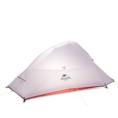 Naturehike Cloud Up Double Layer 2 Person Backpacking Tent for 4 Season Ultralight Tent for Camping & Hiking with Footprint for Free (Gray(Upgraded))