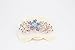 Yeshan Women Rhinestone Crystal beaded Flower Pattern Hair Barrettes Clips,White