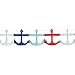 Fun Express - Nautical Anchor Garland for Birthday - Party Decor - Hanging Decor - Garland - Birthday - 1 Piece