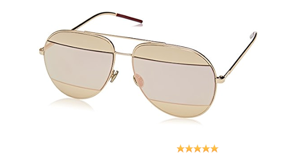 dior split 59mm metal aviator sunglasses
