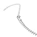 Barode Layered Body Chain Shiny Rhinestone Beach Bikini Chains Dainty Crossover Belly Waist Jewelry for Women and Girls(Silver)