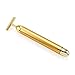 Beauty Bar 24k Golden Pulse Facial Massager, T-Shape Electric Sign Face Massage Tools for Sensitive Skin Face Pull Tight Firming Lift