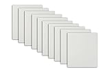 Heat Transfer Vinyl (HTV) Sheets, Set of 10 White Iron On Easy Peel Sheets (12 x 10 Inches)