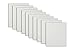 Heat Transfer Vinyl (HTV) Sheets, Set of 10 White Iron On Easy Peel Sheets (12 x 10 Inches)