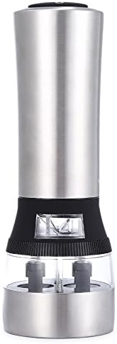 HWALKER 2-in-1 Salt and Pepper Grinder / Electric Grinding Machine / Battery Power/Adjustable