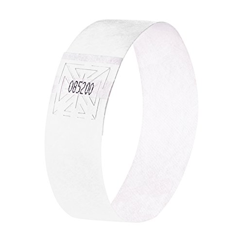 Sigel EB216 Event Wristbands Super Soft, White, 10.04 x 0.98 inches, 120 pcs.