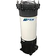 PRM PVC Multi-Cartridge Filter Housing, 1-1/2" Inlet/Outlet, 58 PSI Max Pressure, 50 GPM Flow, 5x 20" Filter Capacity, Silicone/EPDM O-Rings, 316 SS Lid - Industrial Filtration for Sediment & Odor