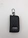 DEFTEN Audi Premium Leather Car Key Chain Coin Holder Zipper Case Remote Wallet Bag Suitable for All Audi Models (Black)