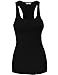 Womens Racerback Tank Top Long Tunic Cotton Ribbed Jersey Tank Top