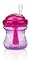 Nuby No-Spill Grip N' Sip Cup with Super Straw, 8 Ounce, Colors May Vary