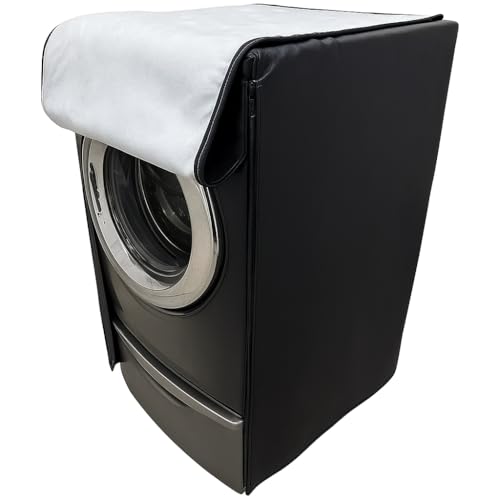 Funda Protectora para Lavadora y Secadora de Carga Frontal con Pedestal, Compatible con Samsung, LG, Whirlpool, Mabe, Maytag