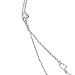 Spinningdaisy Crystal Accent Double Chain Satellite Choker Necklace (Silver)