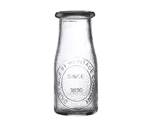 Natural Air Freshener For Your Home 5 HERITAGE GLASS COMPANY MILK JAR 16 OZ-Great for Drinking Glass, Trendy, Retro, Multi-use Milk Bottle in hard to find 16 oz size (set of 4)