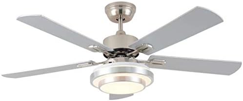 52 Inch Fan Light Ceiling Fan Light Remote Control Fan Chandelier Bedroom Silent Fan Chandelier [Energy Class A++]