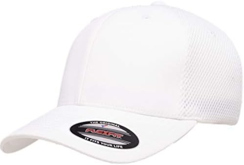Flexfit 110 Cool & Dry Athletic Cap Hat, White, One Size at Amazon