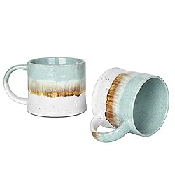 Bosmarlin Large Ceramic Coffee Mug Set of 2, 15