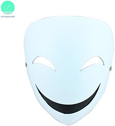 Men Hiruko Mask Halloween Cosplay Clown Resin Masks Fashion White Smiling Face