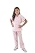 Natural Uniforms Childrens Scrub Set-Soft Touch-Role Play Costume Set (Pink, 5/6)