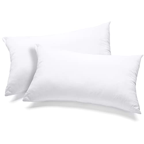 Utopia Bedding Throw Pillows Insert (Pack of 2, White) 16 x 26