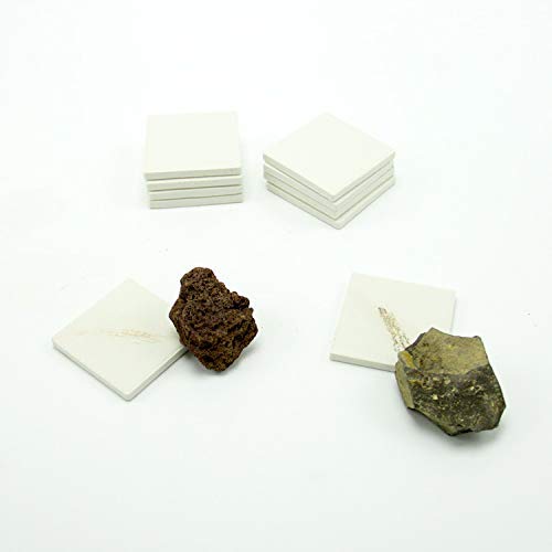 hand2mind White Streak Plates, Geology Tools, Streak Plates for