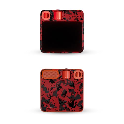 Skin Compatible with Rabbit r1 - Red Modern Camo - Premium 3M Vinyl Protective…